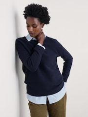 Seasalt Cornwall Blue Fruity Jumper - Image 3 of 5