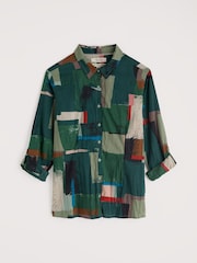 Seasalt Cornwall Green Larissa Shirt in Cotton - Image 4 of 6