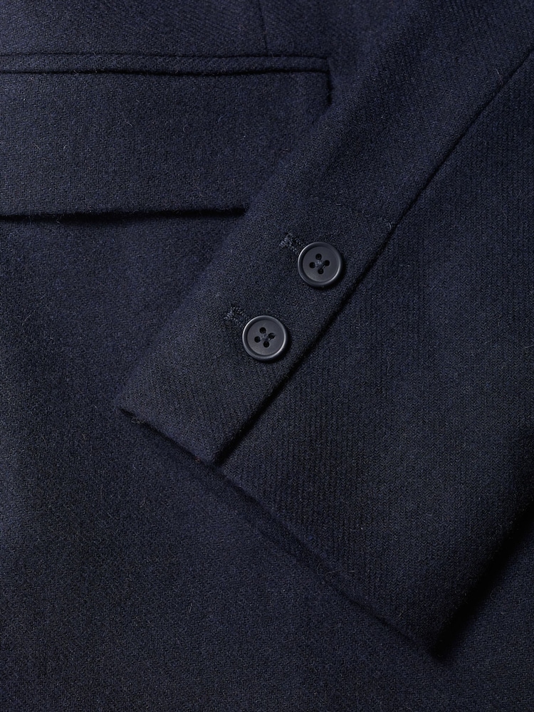 Seasalt Cornwall Blue Lowena Wool-Blend Blazer - Image 5 of 5