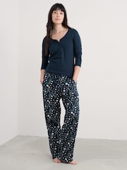 Seasalt Cornwall Blue Evening Path Cotton Pyjamas - Image 2 of 5