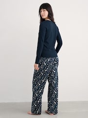 Seasalt Cornwall Blue Evening Path Cotton Pyjamas - Image 3 of 5