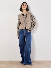 Apricot Natural Leo Fine Knit Frop Drop Jumper - Image 4 of 5