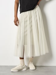 Apricot Natural Sparkle Mesh Tulle Skirt - Image 3 of 5