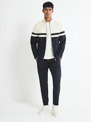 River Island Cream Slim Fit Blocked Shacket - Image 1 of 4