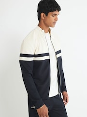 River Island Cream Slim Fit Blocked Shacket - Image 3 of 4