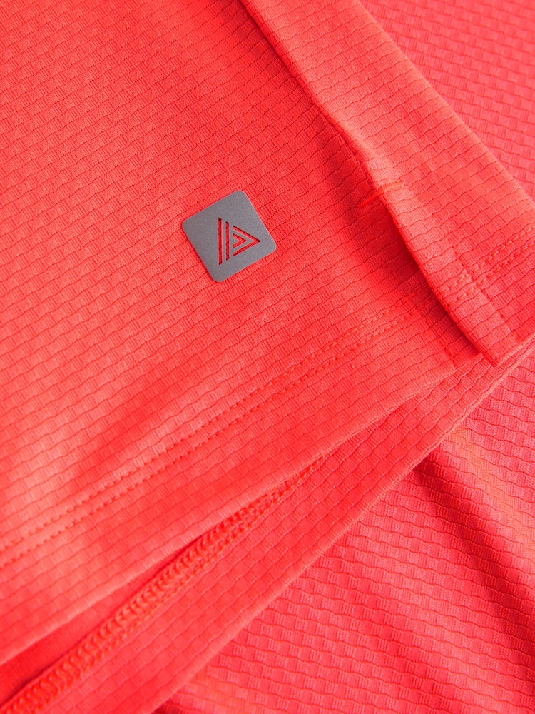 Coral Orange Active Gym Textured Training T-Shirt - Image 9 of 9 Coral Orange Active Gym Textured Training T-Shirt - Image 9 of 9