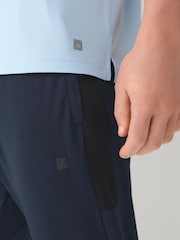 Pale Blue Short Sleeve Tee Active Gym Training Top - Image 4 of 9