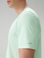 Aqua Blue Active Gym Textured Training T-Shirt - Image 4 of 8