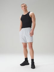 Ice Grey 7 Inch Active Gym Sports Shorts - Image 3 of 9