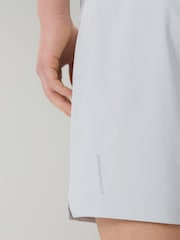 Ice Grey 7 Inch Active Gym Sports Shorts - Image 5 of 9