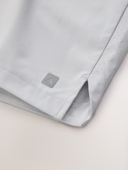 Ice Grey 7 Inch Active Gym Sports Shorts - Image 8 of 9