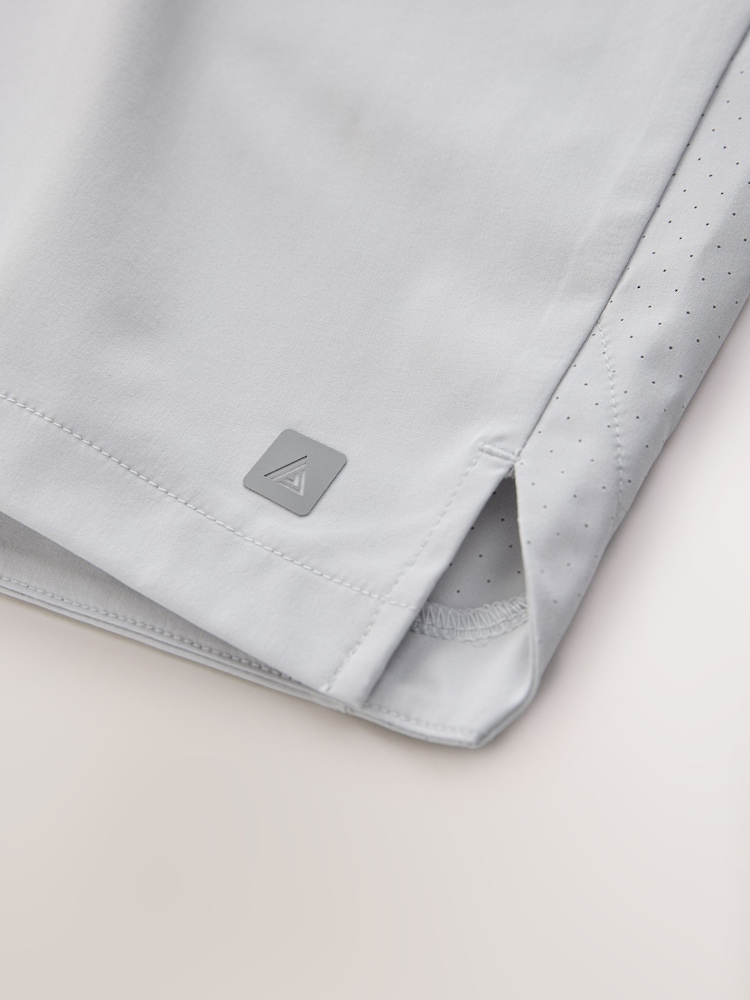 Ice Grey 7 Inch Active Gym Sports Shorts - Image 8 of 8 Ice Grey 7 Inch Active Gym Sports Shorts - Image 8 of 8