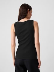 Gap Black Soft Ribbed Sleeveless Vest Top - Image 2 of 5