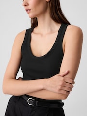 Gap Black Soft Ribbed Sleeveless Vest Top - Image 4 of 5