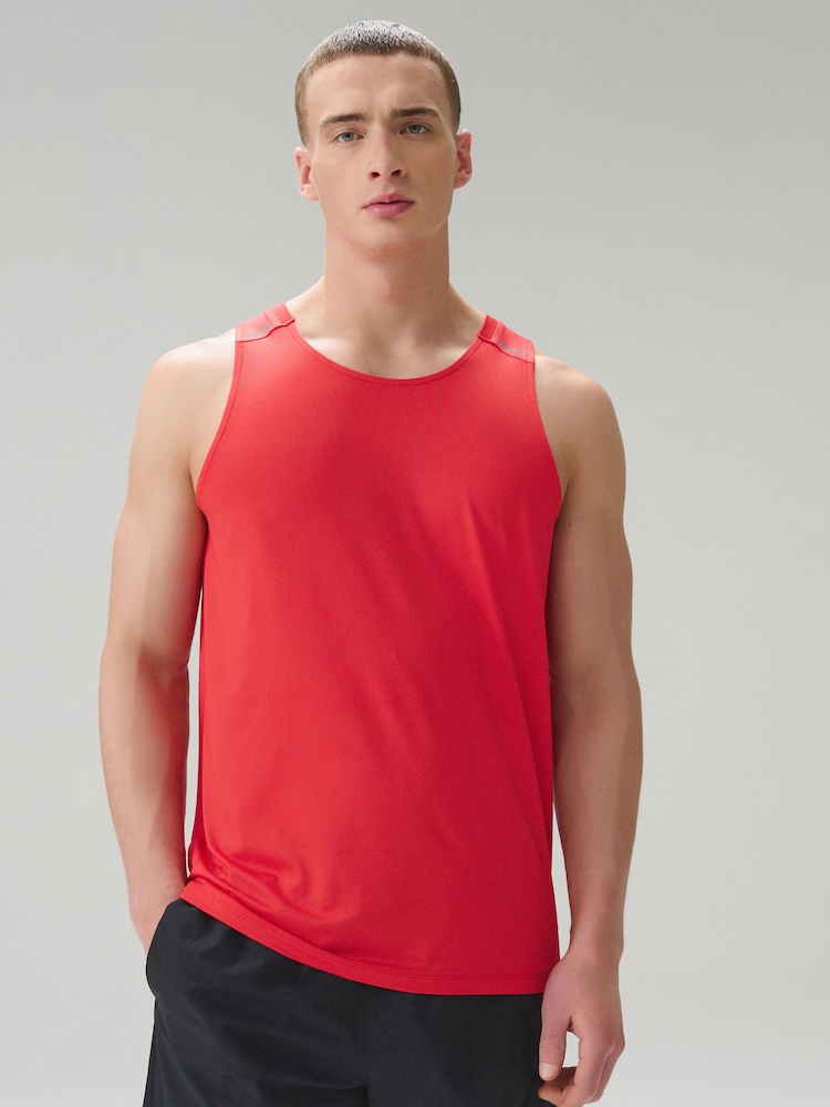 Bright Red Vest Active Gym Training Top - Image 1 of 9