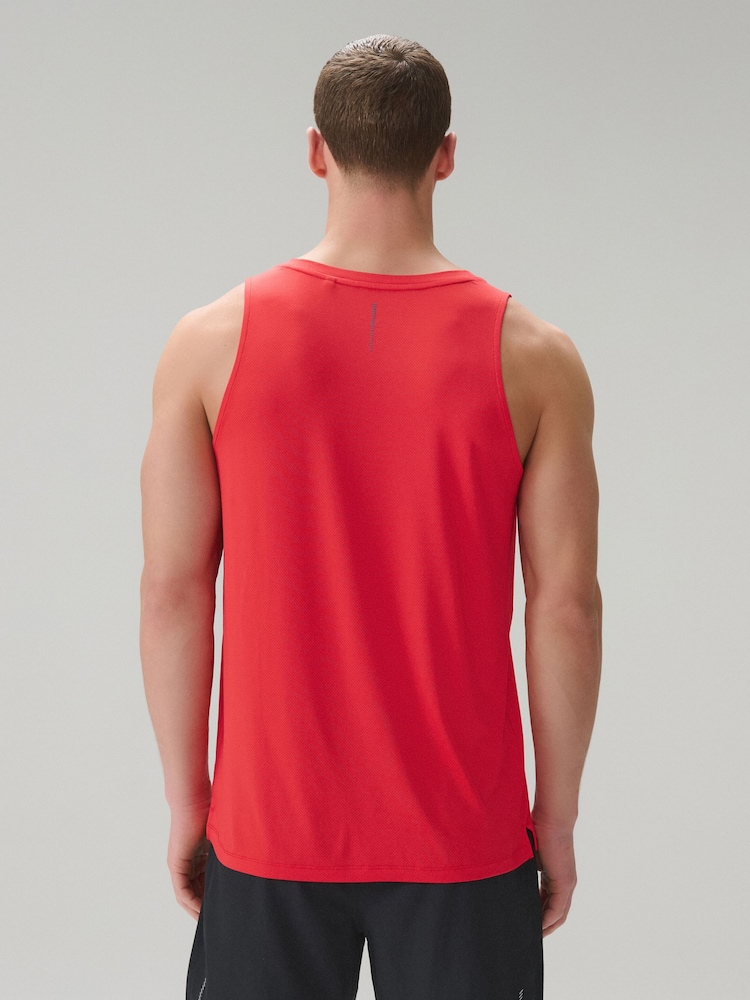 Bright Red Vest Active Gym Training Top - Image 2 of 9