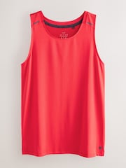 Bright Red Vest Active Gym Training Top - Image 7 of 9