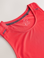 Bright Red Vest Active Gym Training Top - Image 8 of 9