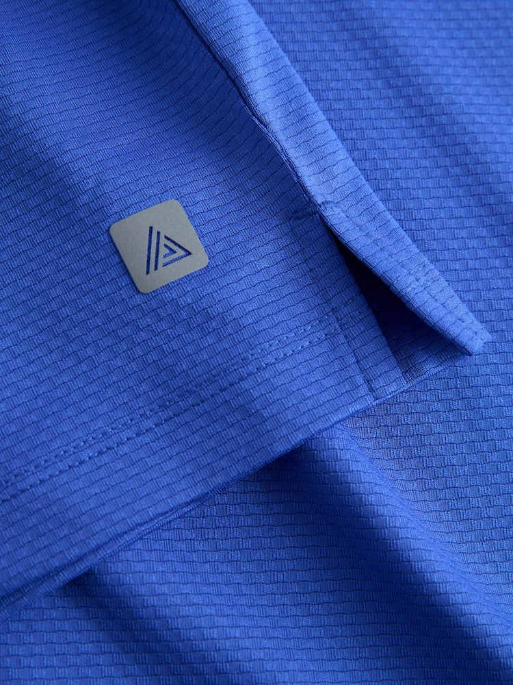 Cobalt Blue Active Gym Textured Training T-Shirt - Image 3 of 3