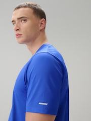 Cobalt Blue Active Gym Textured Training T-Shirt - Image 5 of 9