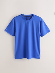 Cobalt Blue Active Gym Textured Training T-Shirt - Image 7 of 9