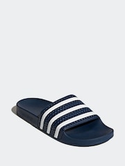 adidas Originals Blue adilette Slides - Image 1 of 5