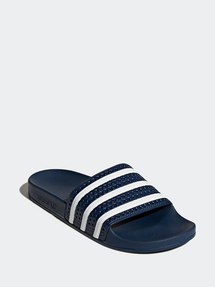 adidas Originals Blue adilette Slides - Image 1 of 5
