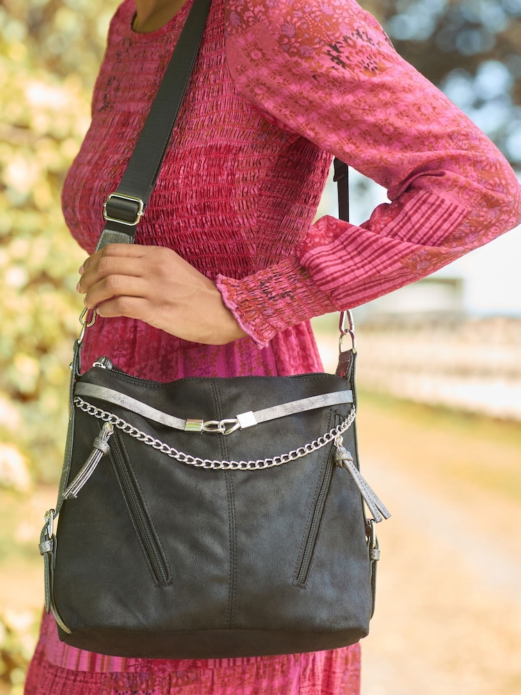 Joe Browns Black Embellished Bag - Image 1 of 6 Joe Browns Black Embellished Bag - Image 1 of 6