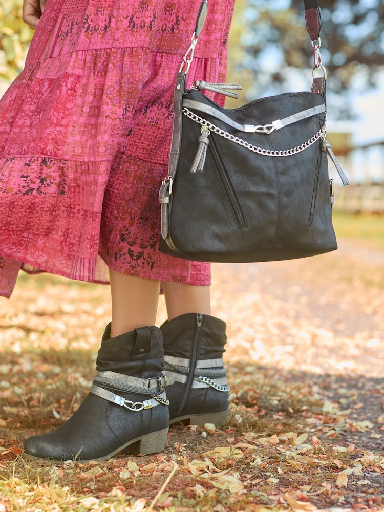 Joe Browns Black Embellished Bag - Image 2 of 6 Joe Browns Black Embellished Bag - Image 2 of 6