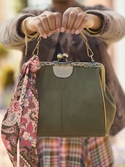 Joe Browns Green Detachable Strap And Scarf Bag - Image 1 of 6