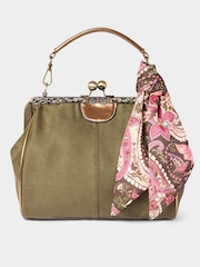 Joe Browns Green Detachable Strap And Scarf Bag - Image 5 of 6