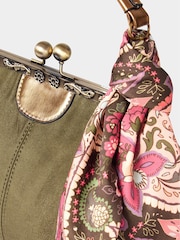 Joe Browns Green Detachable Strap And Scarf Bag - Image 6 of 6
