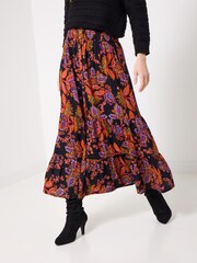 Joe Browns Purple Button Front Maxi Skirt - Image 3 of 7