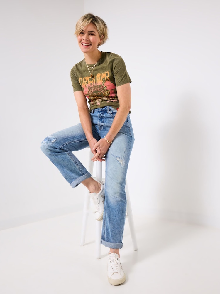 Joe Browns Green Butterfly T-Shirt - Image 1 of 6 Joe Browns Green Butterfly T-Shirt - Image 1 of 6
