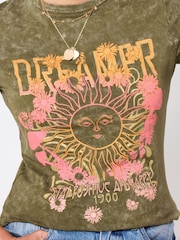 Joe Browns Green Butterfly T-Shirt - Image 3 of 6