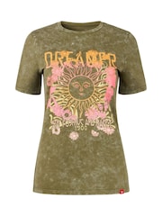 Joe Browns Green Butterfly T-Shirt - Image 6 of 6