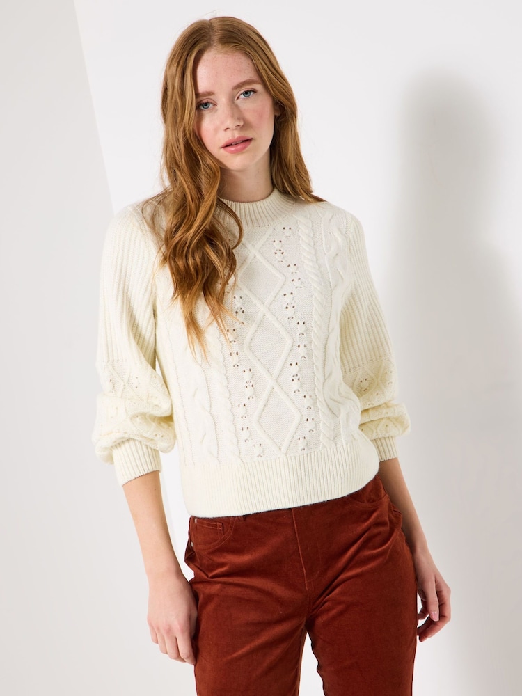 Joe Browns Cream Cable Detail Jumper - Image 2 of 6