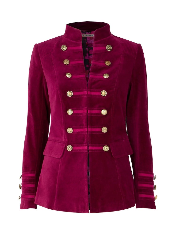 Joe Browns Buttoned Velvet Military Jacket - Imagem 7 de 7