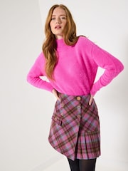 Joe Browns Pink Heritage Check Mini Skirt - Image 2 of 6