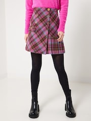 Joe Browns Pink Heritage Check Mini Skirt - Image 5 of 6