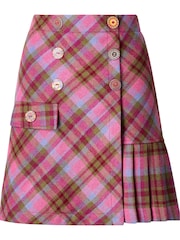 Joe Browns Pink Heritage Check Mini Skirt - Image 6 of 6
