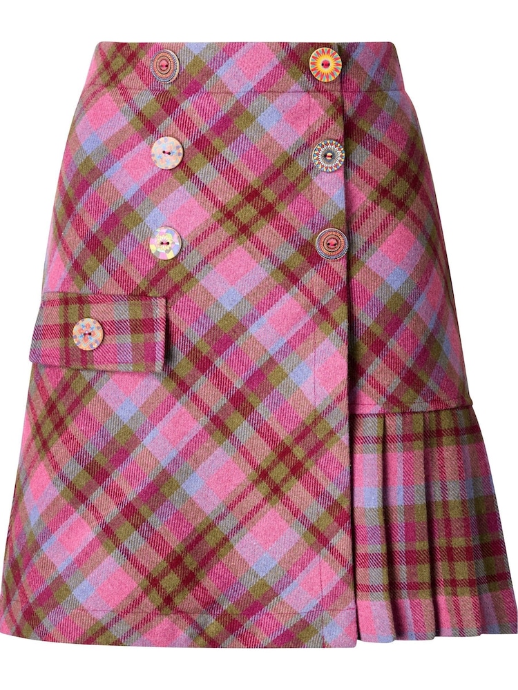 Joe Browns Pink Heritage Check Mini Skirt - Image 6 of 6 Joe Browns Pink Heritage Check Mini Skirt - Image 6 of 6