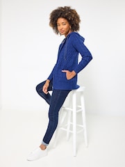 Joe Browns Blue Cable Knit Zip Cardigan - Image 2 of 6