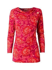 Joe Browns Orange Button Detail Paisley Top - Image 5 of 5