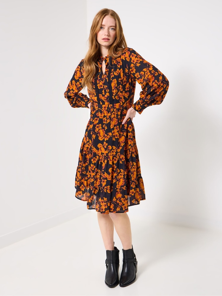 Joe Browns Black Autumn Floral Tiered Dress - Image 1 of 7