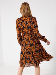Joe Browns Black Autumn Floral Tiered Dress - Image 2 of 7