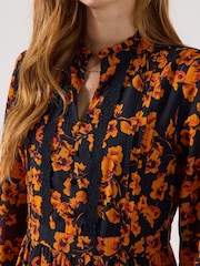 Joe Browns Black Autumn Floral Tiered Dress - Image 5 of 7