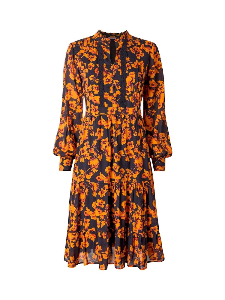 Joe Browns Black Autumn Floral Tiered Dress - Image 7 of 7