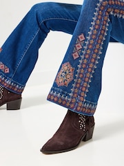 Joe Browns Blue Boho Flared Jeans - Image 3 of 6
