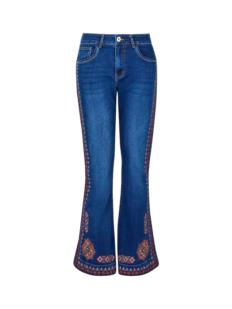 Joe Browns Blue Boho Flared Jeans - Image 6 of 6 Joe Browns Blue Boho Flared Jeans - Image 6 of 6